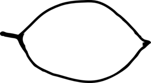 Leaf clip art outline
