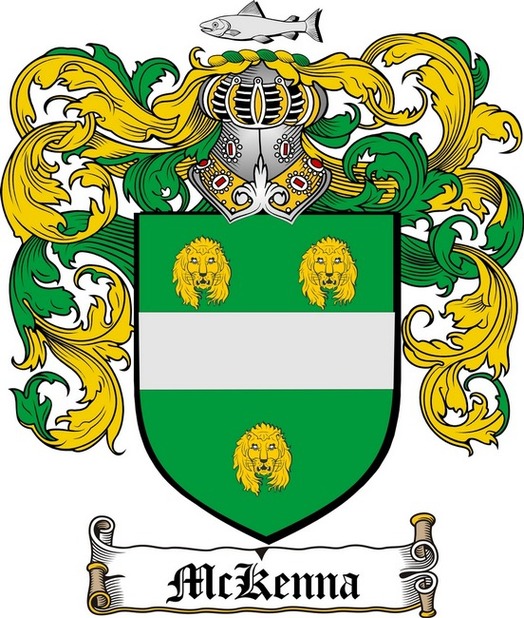 MCKENNA FAMILY CREST COAT OF ARMS Art Prints By Family Crest ...