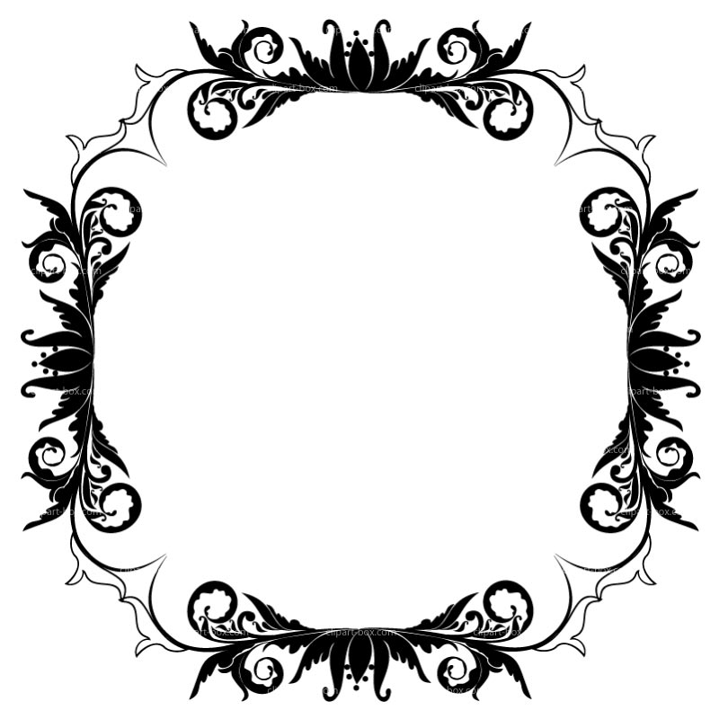 CLIPART ORNAMENTAL FRAME | Royalty free vector design
