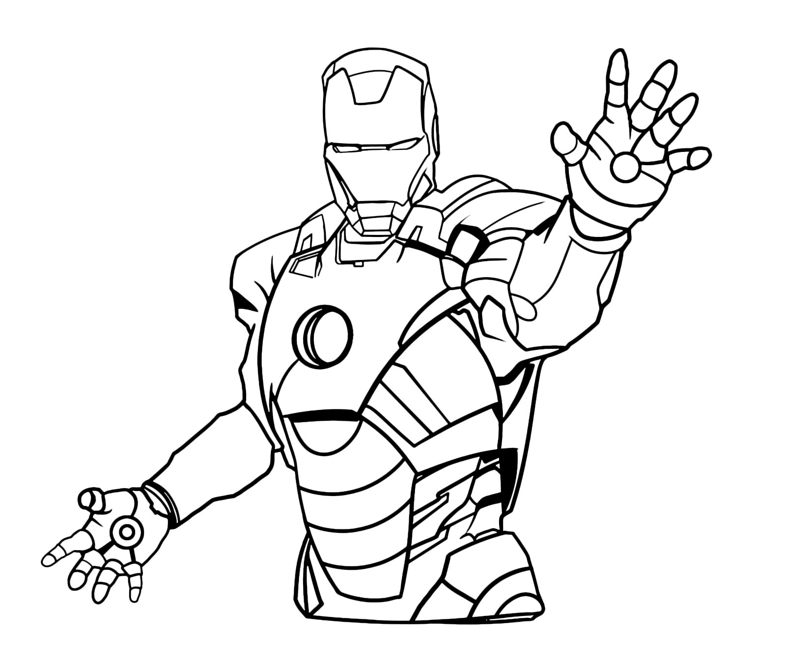 Iron Man - Iron Man pronto a far fuoco con il suo raggio distruttore