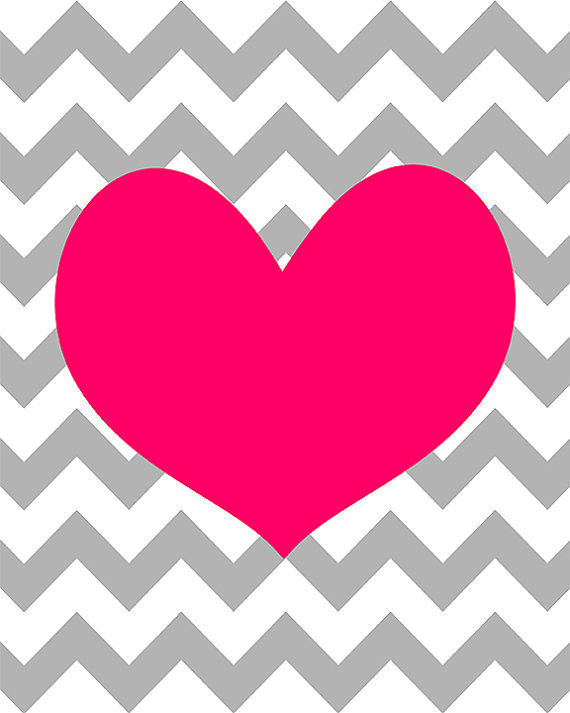Pink and Black Chevron Wallpaper