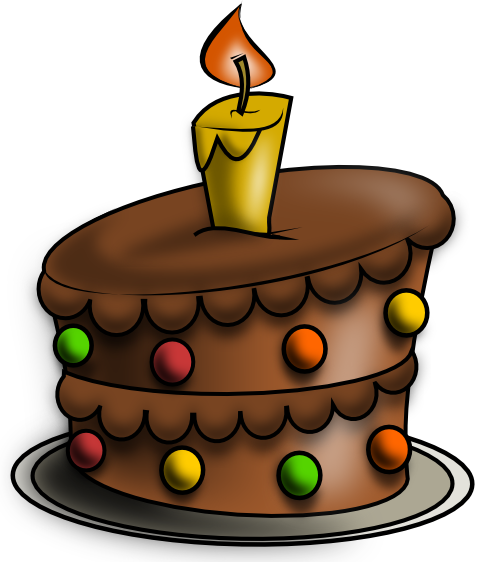 Painted Chocolate Cake PNG Clipart