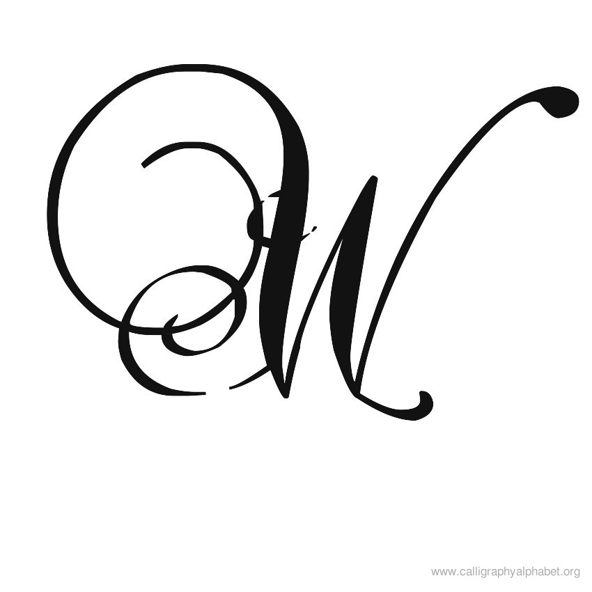 Calligraphy Letter A - ClipArt Best