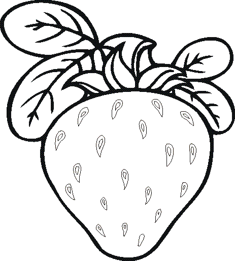 Fruits And Vegetables Coloring Pages For Kids - Ccoloringsheets.com