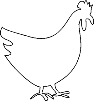 Chicken Stencil Printable - ClipArt Best