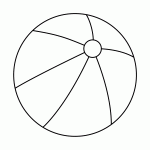 Lovely Beach Ball Coloring Pages Picture - All For You Wallpaper Site