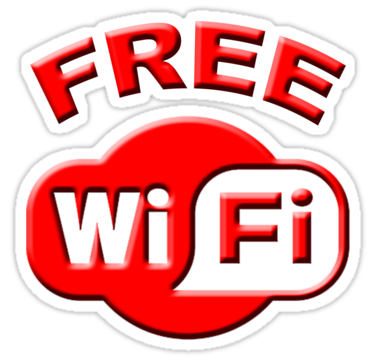 FREE WI FI" Stickers by Tony Bazidlo | Redbubble