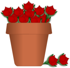 Fall Flower Pot Clipart
