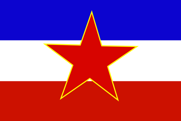 Flag of Yugoslavia historic - vector Clip Art