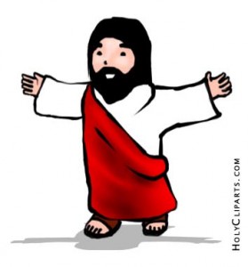 Jesus cross walk clipart