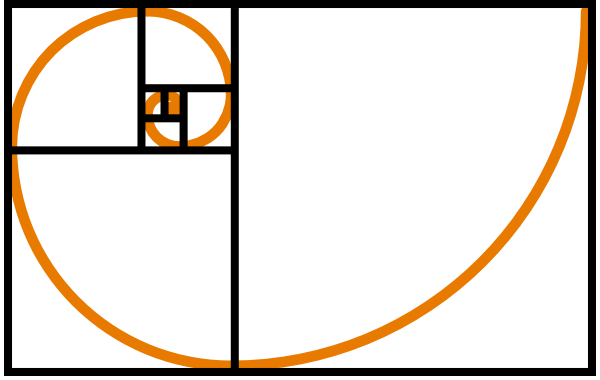 Fibonacci Spiral Orange Clip Art - vector clip art ...