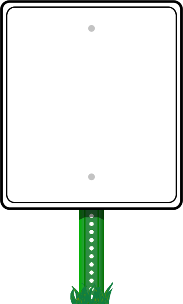 Road Sign Border - vector Clip Art