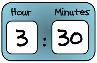 Digital Clock Clipart