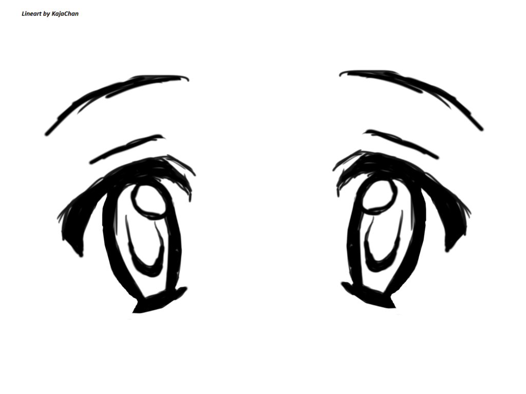 Eyes - Lineart by KajaChan on DeviantArt