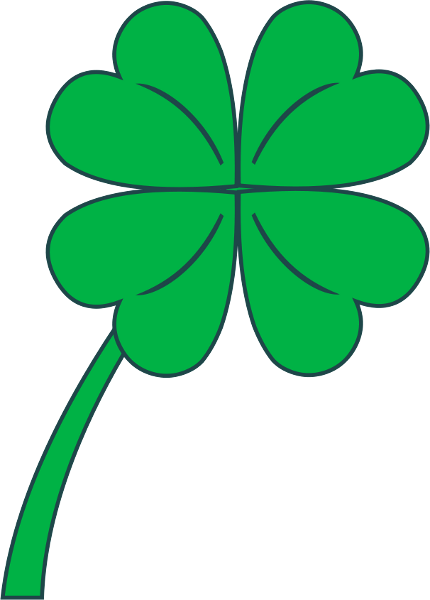 Free Four Leafed Clover Clipart - Public Domain Holiday/StPatrick ...