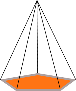 3d Pyramid Outline clip art - vector clip art online, royalty free ...