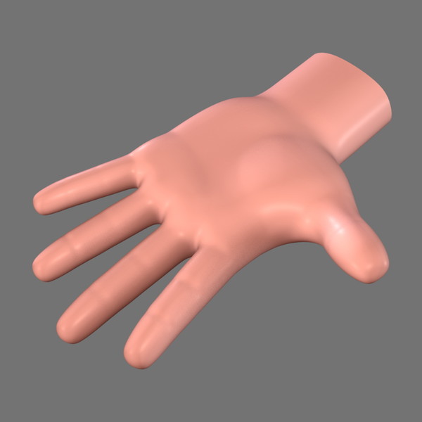 3d model cartoon hand no: