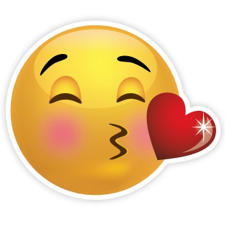 Kissing Smiley Face Clipart