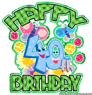 Funny 40th Birthday Clipart