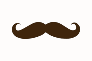 Brown Mustache Clip Art - vector clip art online ...
