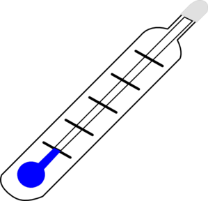 Cold Thermometer Clip Art Black And White - Free ...