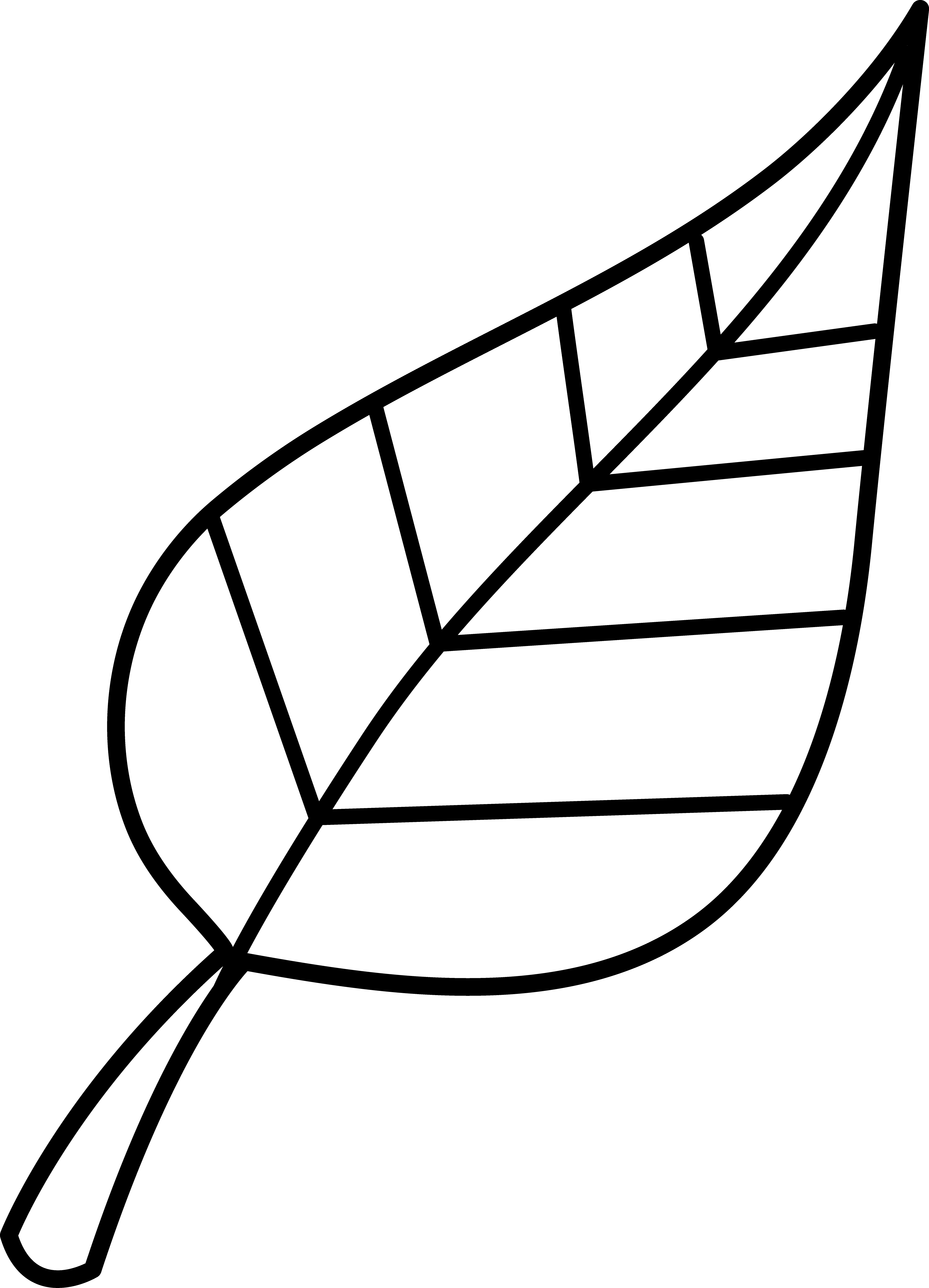 Leaf Clip Art Black And White - Free Clipart Images