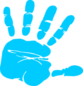 Handprint Clipart Border - Free Clipart Images