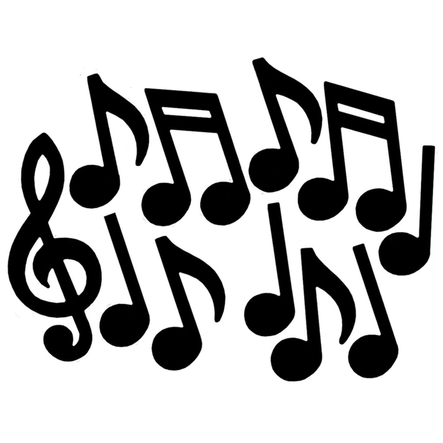 Music Note Silhouette | Jos Gandos Coloring Pages For Kids