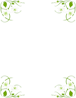 Easter lily border clipart free