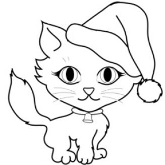 Cat Clip Art Black And White - Free Clipart Images