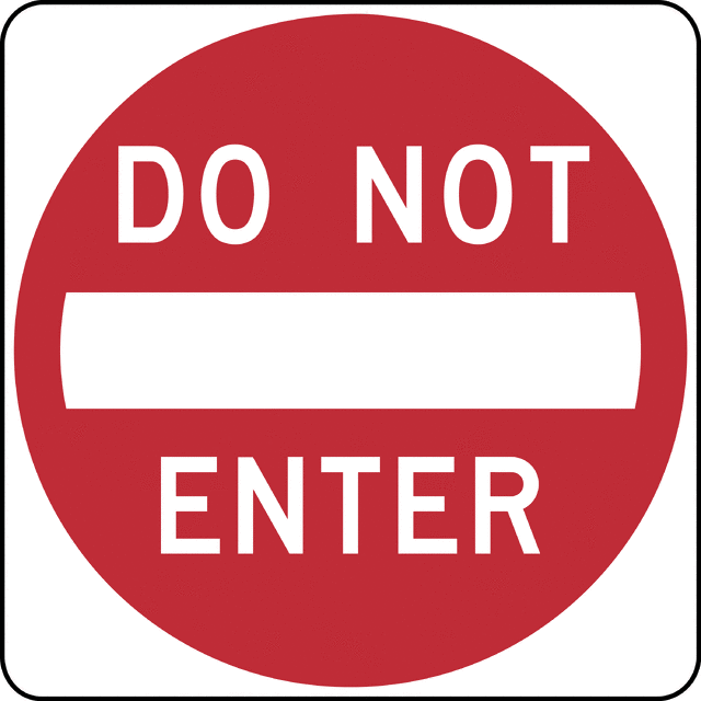 Do Not Enter Sign Clip Art