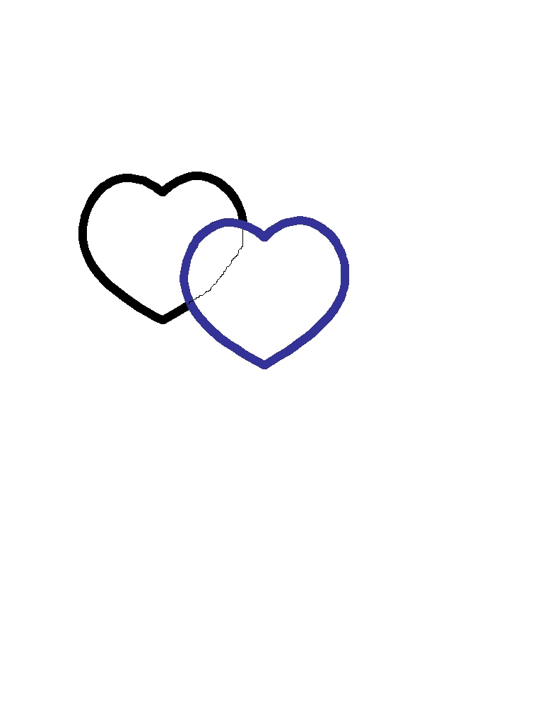 wedding double heart images