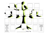 English teaching worksheets: Family tree