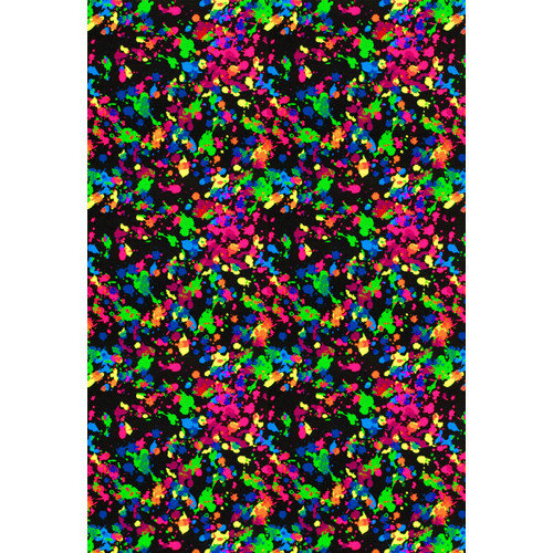 Joy Carpets Fluorescent Splatter Paint Kids Rug: Kids' & Teen ...