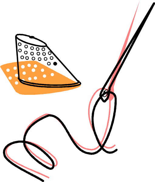 Needle Thread And Timble clip art - vector clip art online ...