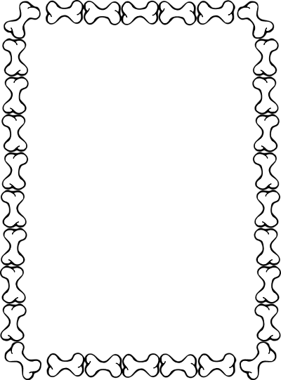 Free Stock Photos | Illustration Of A Blank Border Of Dog Bones ...