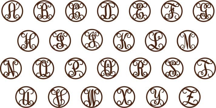 Circle Vine Letter