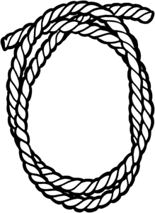 Rope Decal ST #1 Western Window Stickers - Wildlife Decal