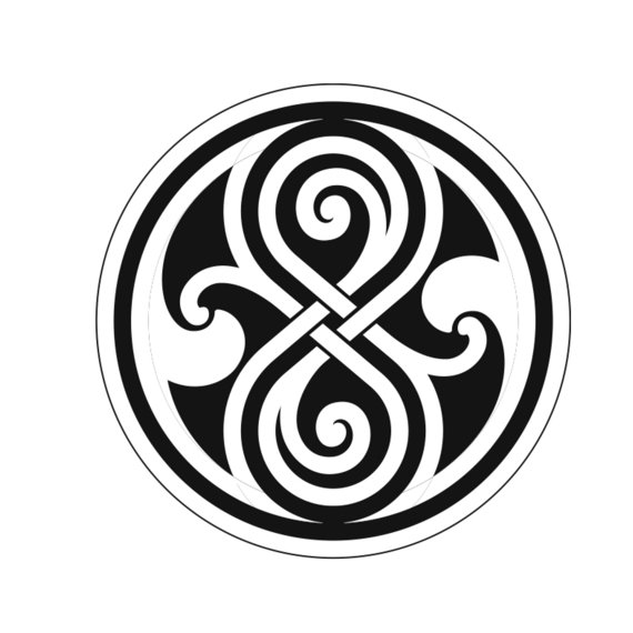 2 Gallifrey Symbol Doctor Who Temporary Tattoo by TabooTattoo