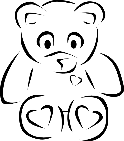 Bear Outline Clipart