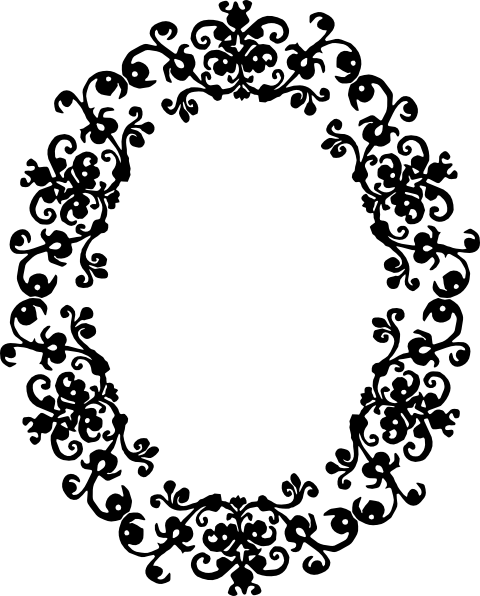 Vector Oval Borders Clipart