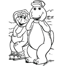 Top 10 Free Printable Barney Coloring Pages Online