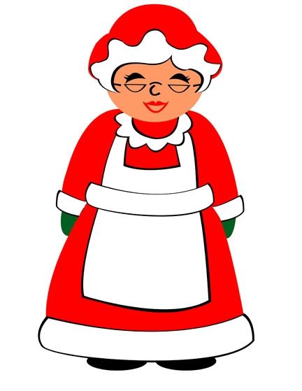 Mrs claus christmas clipart - ClipartFox