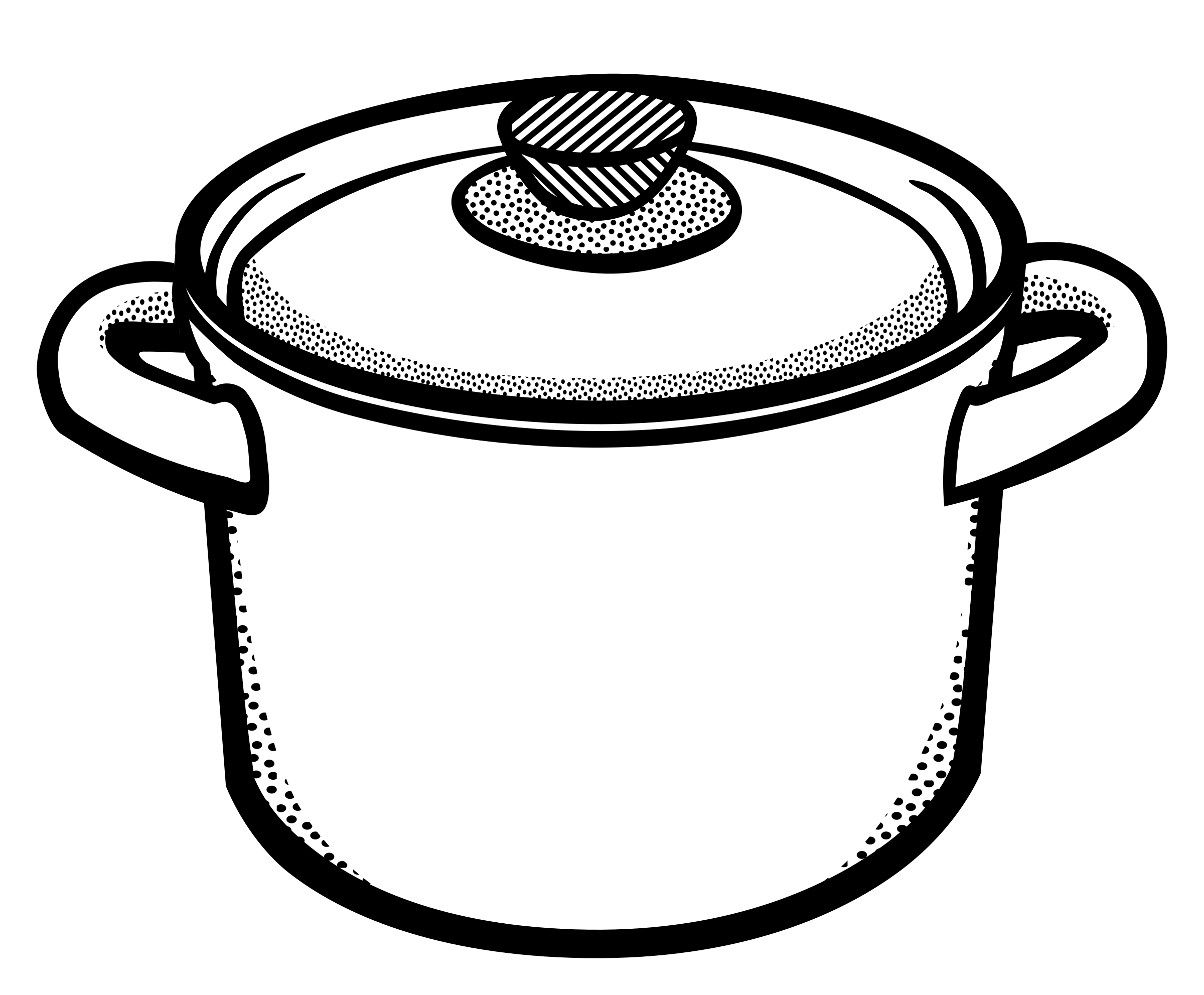 Cooking Pot Outline Clipart
