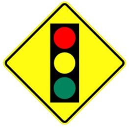 TRAFFIC LIGHT AHEAD, Sign