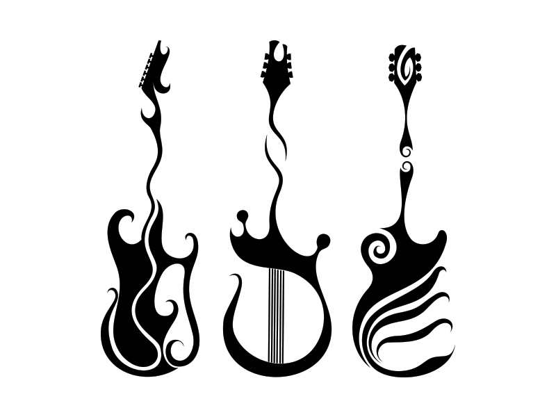 DeviantArt: More Like Guitars Tattoos by NunoDias
