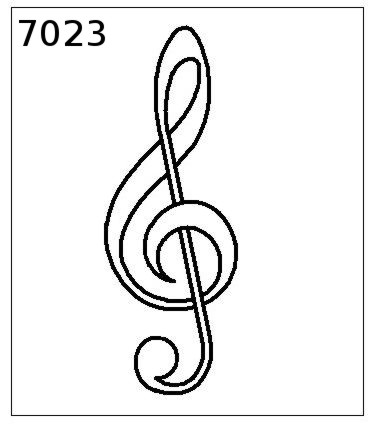 Treble Clef - Engraving templates
