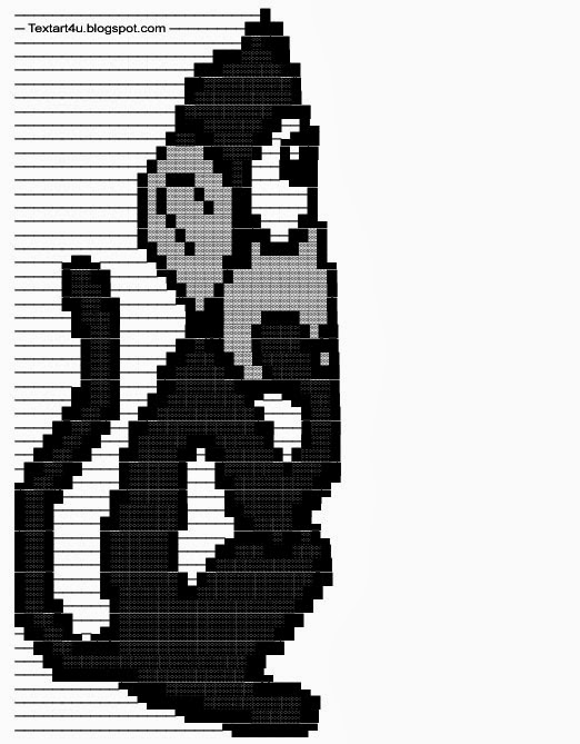 Thinking Monkey Copy Paste Text Art | Cool ASCII Text Art 4 U