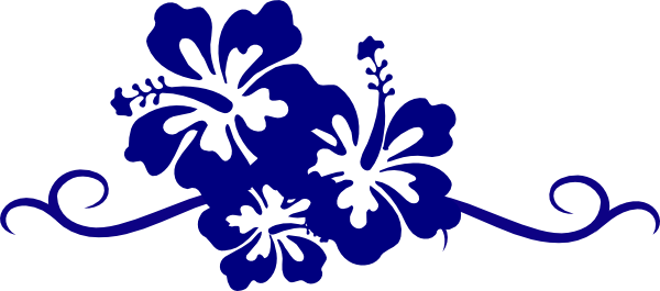 Blue Flower Border Clipart