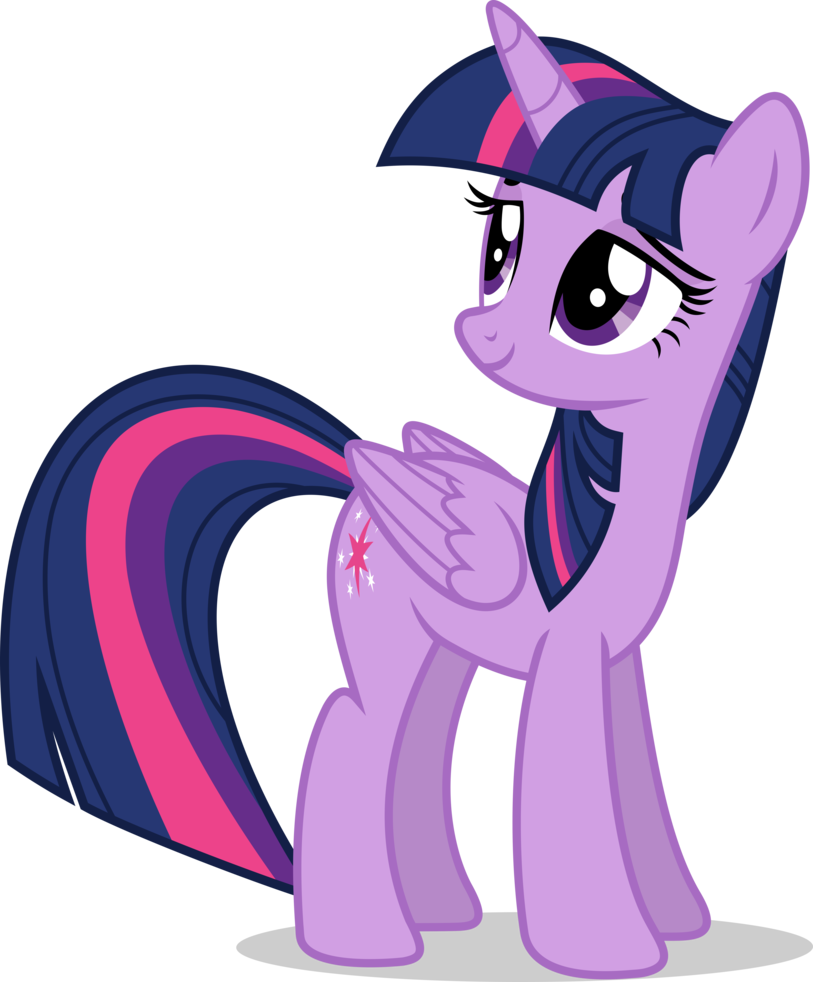 Mlp Fim twilight sparkle (look back) vector by luckreza8 on DeviantArt